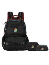 Kit Harry Potter Mochila Costas + Estojo Box + Estojo Triplo