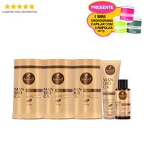 Kit Haskell 3 Máscaras Mandioca 900g + Leave In 240g + Nectav (Ganhe 1 Mini Cronograma)