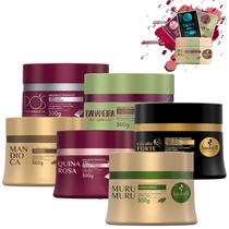 Kit Haskell 6 Mascaras Fortalecimento E Hidratação