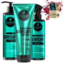 Kit Haskell Acidificante Sh 300ml Másc 240gr e Fluido 200ml
