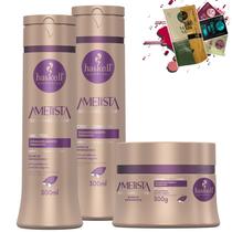 Kit Haskell Ametista Shampoo Condicionador Mascara 300g