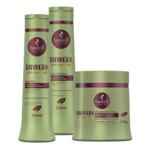 Kit Haskell Bananeira Pós-Química Shampoo Condicionador Máscara 500ml/gr