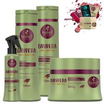 Kit Haskell Bananeira Sh Cond Masc 300 Fluido 120ml