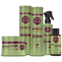 Kit Haskell Bananeira Sh Cond Máscara 300ml 5 Itens Completo