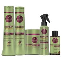 Kit Haskell Bananeira Sh Cond Máscara 500ml 5 Itens Completo