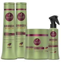 Kit Haskell Bananeira Sh Cond Mascara 500ml e Fluido 150ml