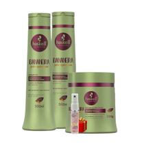 Kit Haskell Bananeira Shampoo 500ML 1 Condicionador 500ML 1 Mascara 500ML + Presente Lourre 15ml