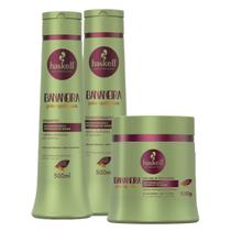Kit Haskell Bananeira Shampoo 500ML 1 Condicionador 500ML 1 Mascara 500ML