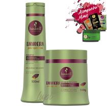 Kit Haskell Bananeira Shampoo 500ml Mascara 500g