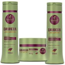 Kit Haskell Bananeira Shampoo Condicionador e Máscara 300ml/g Reconstrução e Reposição de Massa Kit Haskell Bananeira Shampoo Condicionador e Máscara 300ml/g Reconstrução e Reposição de Massa