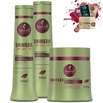 Kit Haskell Bananeira Shampoo Condicionador Mascara 500g Kit Haskell Bananeira Shampoo Condicionador Mascara 500g