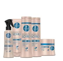 Kit Haskell Bendito Loiro Sh Cond Máscara 300ml 5 Itens Completo Kit Haskell Bendito Loiro Sh Cond Máscara 300ml 5 Itens Completo