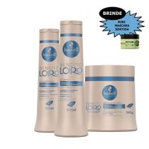Kit Haskell Bendito Loiro Shamp cond masc 500ml Mimo