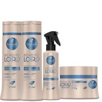 Kit Haskell Bendito Loiro Shampoo Cond Máscara 300g e Fluido Kit Haskell Bendito Loiro Shampoo Cond Máscara 300g e Fluido