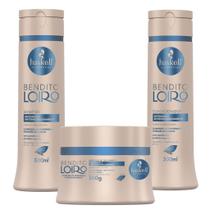 Kit Haskell Bendito Loiro Shampoo Condic e Máscara 300g/ml Kit Haskell Bendito Loiro Shampoo Condic e Máscara 300g/ml