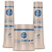 Kit Haskell Bendito Loiro Shampoo Condic e Máscara 500g/ml