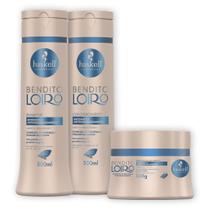 Kit Haskell Bendito Loiro Shampoo Condicionador Máscara 300g Kit Haskell Bendito Loiro Shampoo Condicionador Máscara 300g