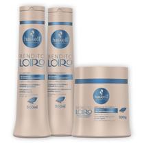 Kit Haskell Bendito Loiro Shampoo Condicionador Máscara 500g