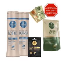 Kit Haskell Bendito Loiro Shampoo E Cond 300ml + Dose Cavalo