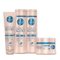 Kit Haskell Bendito Loiro Shp Cnd Másc Proteína 4 Produtos