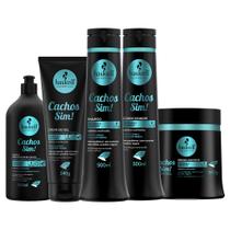 Kit Haskell Cachos Sh Cond Masc Leave In E Creme Gel 500ml
