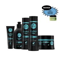 Kit Haskell Cachos Sim Cabelos Cacheados 300 Ml Completo