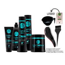 Kit Haskell Cachos Sim Completo 500ml 5 Itens +Kit Presente