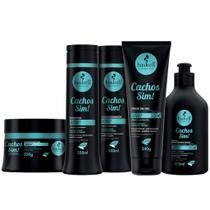 Kit Haskell Cachos Sim Definição Sh Cond Máscara 300ml 5 Itens Completo Kit Haskell Cachos Sim Definição Sh Cond Máscara 300ml 5 Itens Completo
