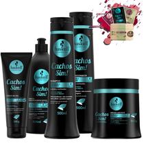 Kit Haskell Cachos Sim Sh Cond Leave Masc 500g Creme Em Gel