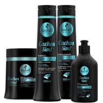 Kit Haskell Cachos Sim Sh Cond Másc 500Ml/G + Leave-In 300Ml
