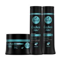 Kit Haskell Cachos Sim Sh Condicionador e Mascara 300ml