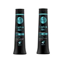 Kit Haskell Cachos Sim Shampoo 500Ml + Condicionador 500Ml