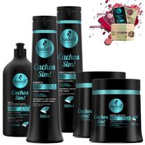 Kit Haskell Cachos Sim Shampoo Cond Leave 500g Masc 1kg