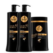 Kit Haskell Cavalo Forte 1 Máscara 900G + 02 Shampoos 1 Litro