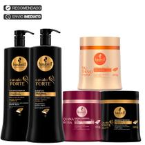 Kit Haskell Cavalo Forte 1l Máscara Tutano Quina Rosa 500g