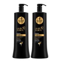 Kit Haskell Cavalo Forte 2 Shampoo Força E Brilho 1 Litro