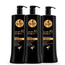 Kit Haskell Cavalo Forte 3 Produtos Litro 2 Shampoo E 1 Cond