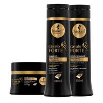 Kit Haskell Cavalo Forte 300gr Força, Brilho e Crescimento (3 itens) Kit Haskell Cavalo Forte 300gr Força, Brilho e Crescimento (3 itens)