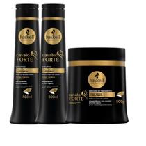 Kit Haskell Cavalo Forte 500ml 2 Shampoos E Máscara Haskell Kit Haskell Cavalo Forte 500ml 2 Shampoos E Máscara Haskell