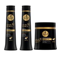 Kit Haskell Cavalo Forte 500ml 2 Shampoos E Máscara Haskell