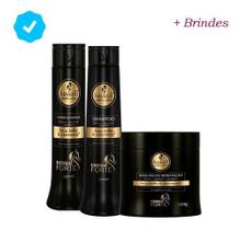 Kit Haskell Cavalo Forte 500ml 3 Produtos Shampoo Cond Masc