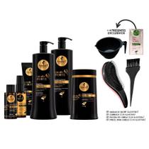 Kit Haskell Cavalo Forte 6 Produtos 1 Litro + (sachê + cumbuca + escova +pincel)