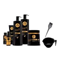Kit Haskell Cavalo Forte 6 Produtos 1L Máscar 500g +Cumbuca