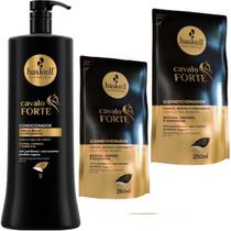 Kit Haskell Cavalo Forte Condicionador 1 Litro + 2 Refil Condicionador 250ML Kit Haskell Cavalo Forte Condicionador 1 Litro + 2 Refil Condicionador 250ML