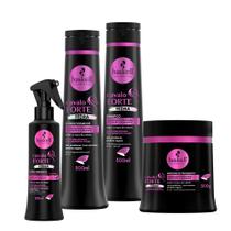 Kit Haskell Cavalo Forte Hidra 4 Itens Sh Cond Másc + Fluído