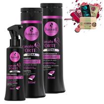 Kit Haskell Cavalo Forte Hidra Sh, Cond 300ml e Fluido 120ml
