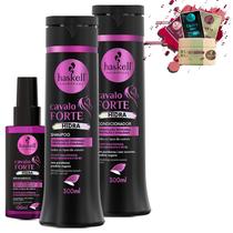 Kit Haskell Cavalo Forte Hidra Sh, Cond 300ml e Sérum 100ml