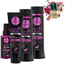 Kit Haskell Cavalo Forte Hidra Sh, Cond 300ml Prot e Sérum