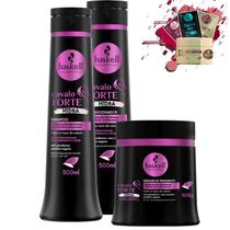 Kit Haskell Cavalo Forte Hidra Sh, Cond e Masc 500ml