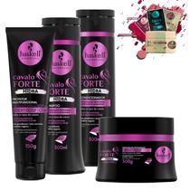 Kit Haskell Cavalo Forte Hidra Sh, Cond, Masc 300 e Protetor